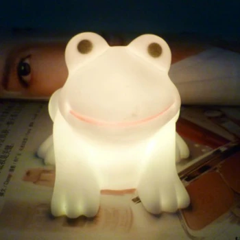 

Creative Led Colorful Frog Night Lights Luminous Toys Lamp Silicone Plastic Baby Nightlight Children's Room Kids Holiday Gifts