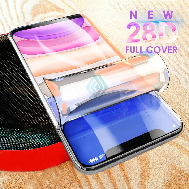 

28D Real Full Cover Soft Hydrogel Film For iPhone 11 Pro 7 8 Plus XS Max HD Screen Protector Protection For iphone XR 6 6s Plus