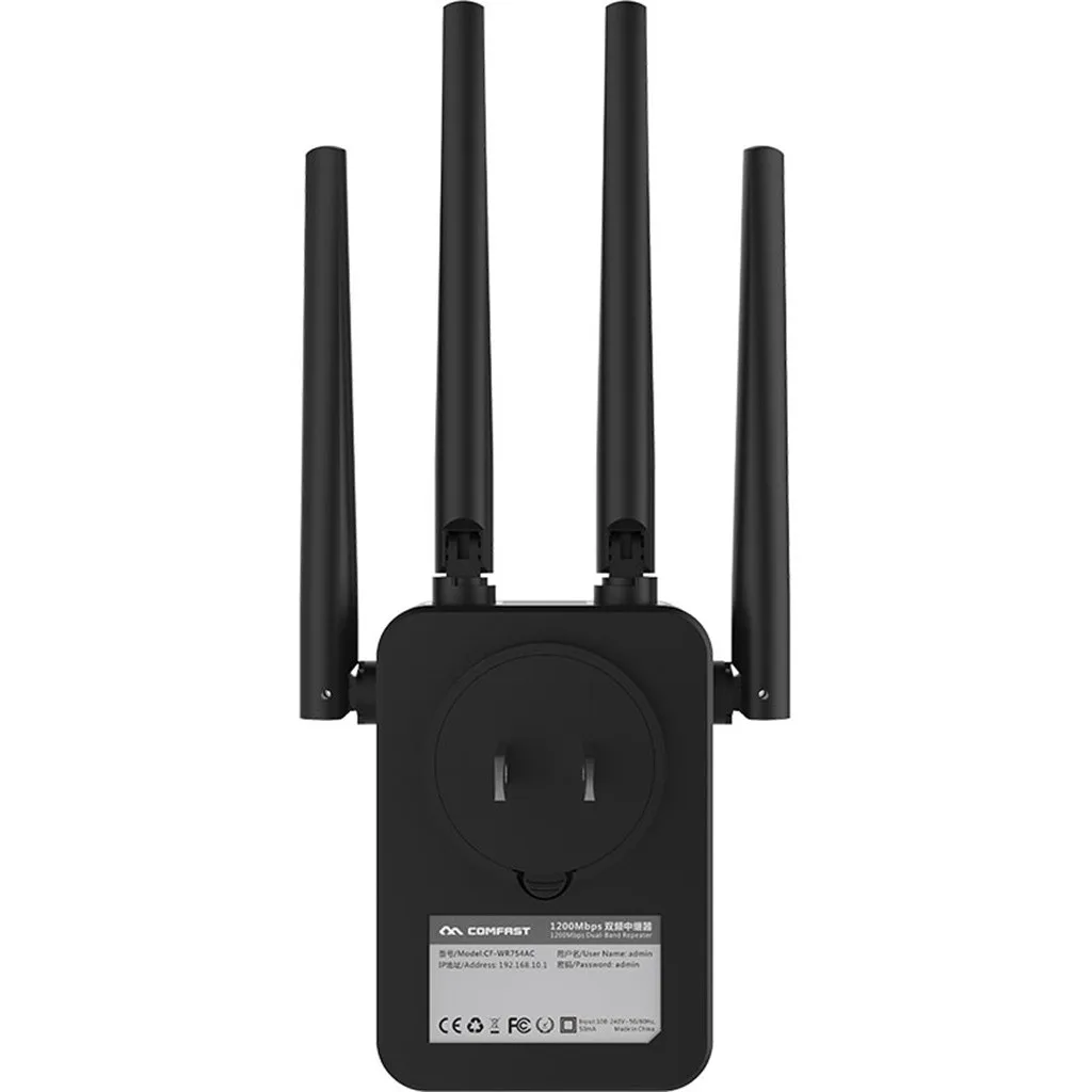 COMFAST двухдиапазонный 1200 Мбит/с Wi-Fi ретранслятор беспроводной расширитель диапазона Усилитель Ethernet кабель WiFi усилитель сигнала гаджеты Inteligentes