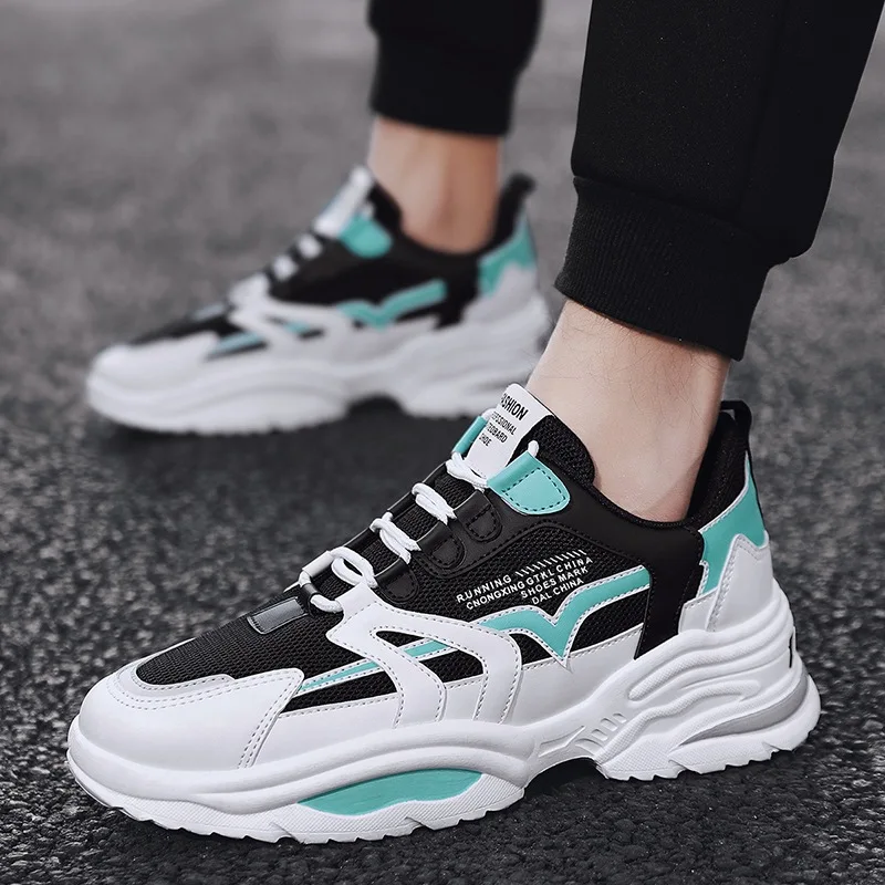 

2020 New Style Spring Summer Fashion Shoe Students Casual Sports MEN'S SHOES Versatile Running Shoes Extra High Old Man Shoes Me