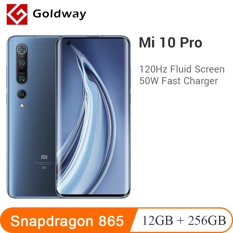 Xiaomi Mi 10 Pro 12 Гб 256 ГБ 5G смартфон Mi10 Snapdragon 865 108MP Quad Camera 6 67 &quot90 Гц AMOLED жидкий экран WIFI
