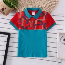 Детская модная рубашка поло для мальчиков детская одежда оптом