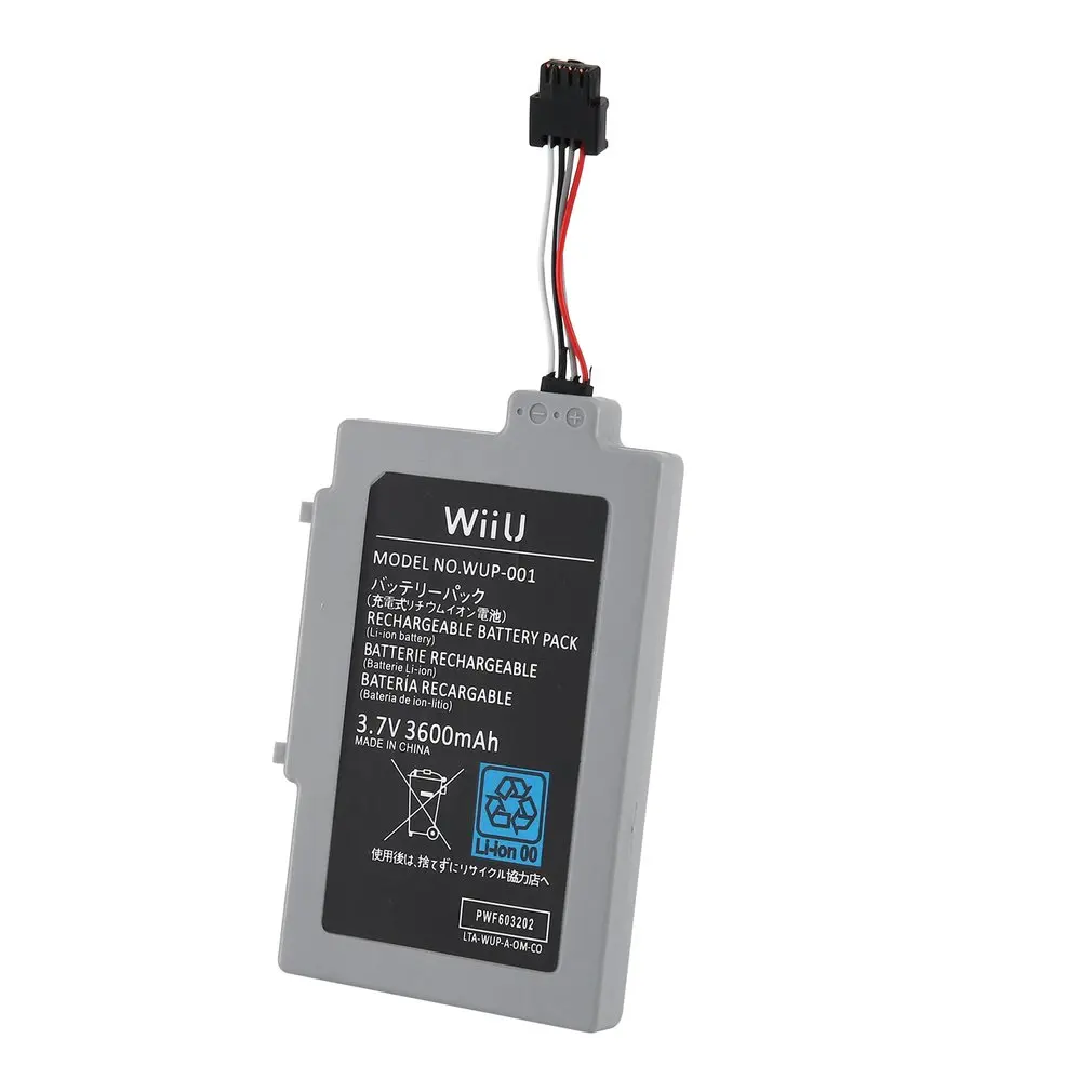 3000mah перезаряжаемая батарея для WII U аккумулятор для джойстика аксессуары для ремонта