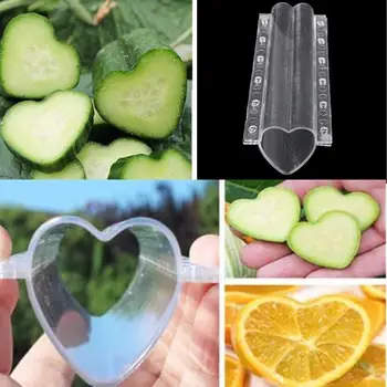 

Clear Heart-shaped Garden Vegetables Cucumber Growth Forming Mold Shaping Tool fruit vegetable cucumber mold tools Kitchen