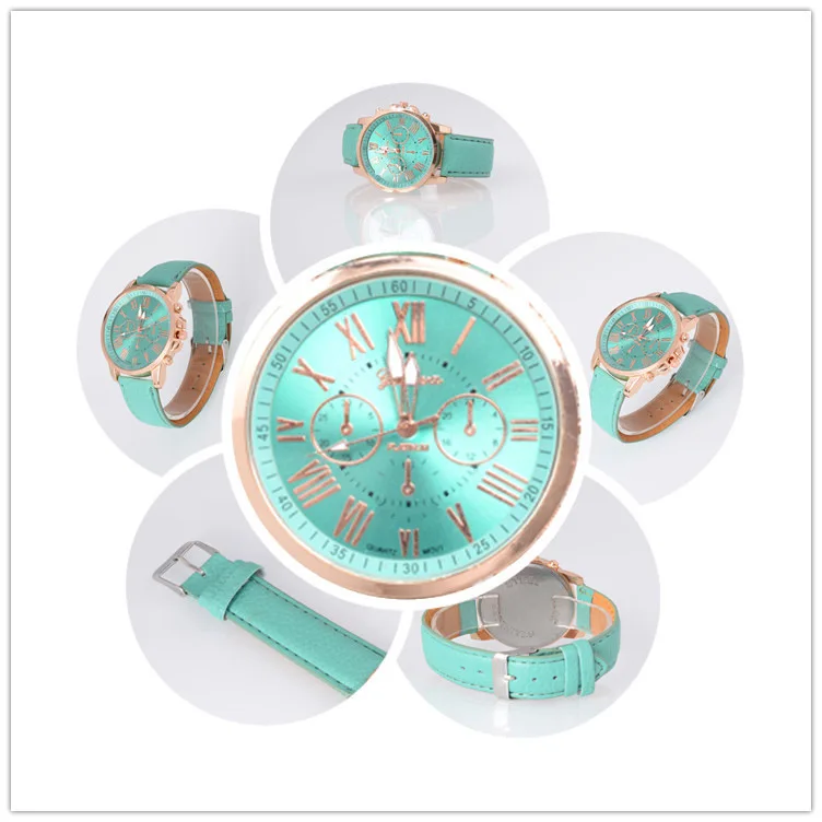 Ladies Quartz Watch Orange Leather Strap Luxury Digital Roman Scale Alloy Dial Watches For Women Gift Couple Clocks H07 womens quartz watch,couple watch,womens watch,quartz watch,women watches,digital watch