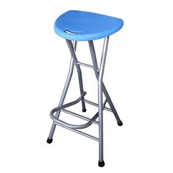 

Folding Balcony Stool Bar Stool Portable High Stool Front Desk Chair Has A Footrest