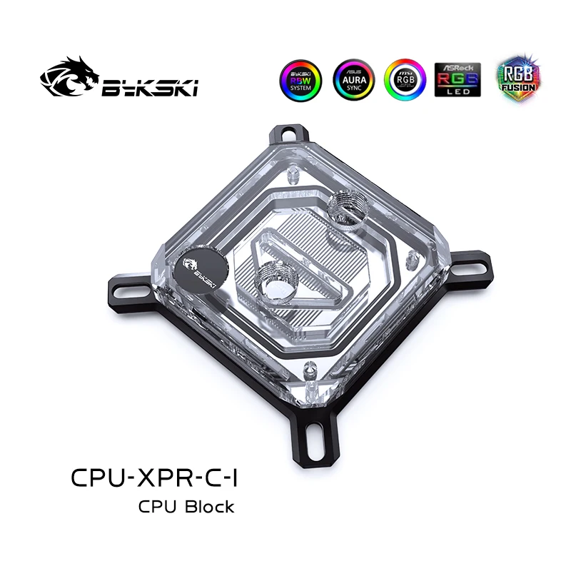 Bykski Cpu-xpr-c-i Processador Cpu Bloco de Água Refrigerador do Dissipador Calor para Intel i7 Lga 115x2011 2066 Acrílico Transparente Rgb 12v 5v - Imagem 5