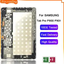ЖК-дисплей для samsung GALAXY Tab Pro P900 SM-P900 кодирующий преобразователь сенсорного экрана в сборе Замена с рамкой для samsung P900 lcd