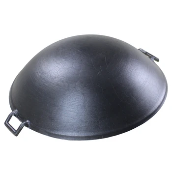 

Free Shing Cast Iron Wok Cooking Pot No Coating Noo-Stivk Classical Camping Outdoor Use