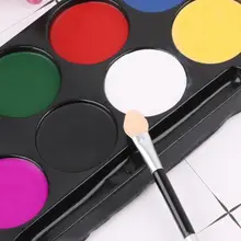 8 цветов, палитра красок для лица и тела, макияж на Хэллоуин, Нетоксичная водная краска, масло, маскарадное платье для рождественской вечеринки, праймер L41E