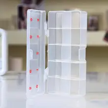 Накладные хранение для принадлежностей для дизайна ногтей яркие Гламурные Типсы для дизайна ногтей емкость для хранения акрила чехол серьги футляр для колье контейнер 10 ячеек