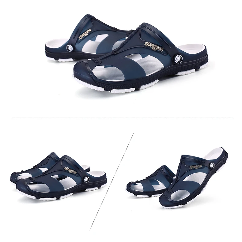 Crocse удобные мужские сандалии для бассейна летняя обувь для пляжного отдыха мужские садовые Сабо без застежки повседневные водные шлепанцы для душа в помещении
