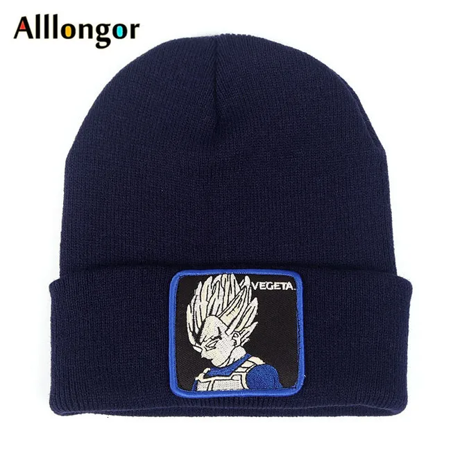 Dragon Ball Z MAJIN BUU Beanie, высококачественные хлопковые повседневные шапочки для мужчин и женщин, теплая вязаная зимняя шапка, модная однотонная шапка унисекс - Цвет: color19