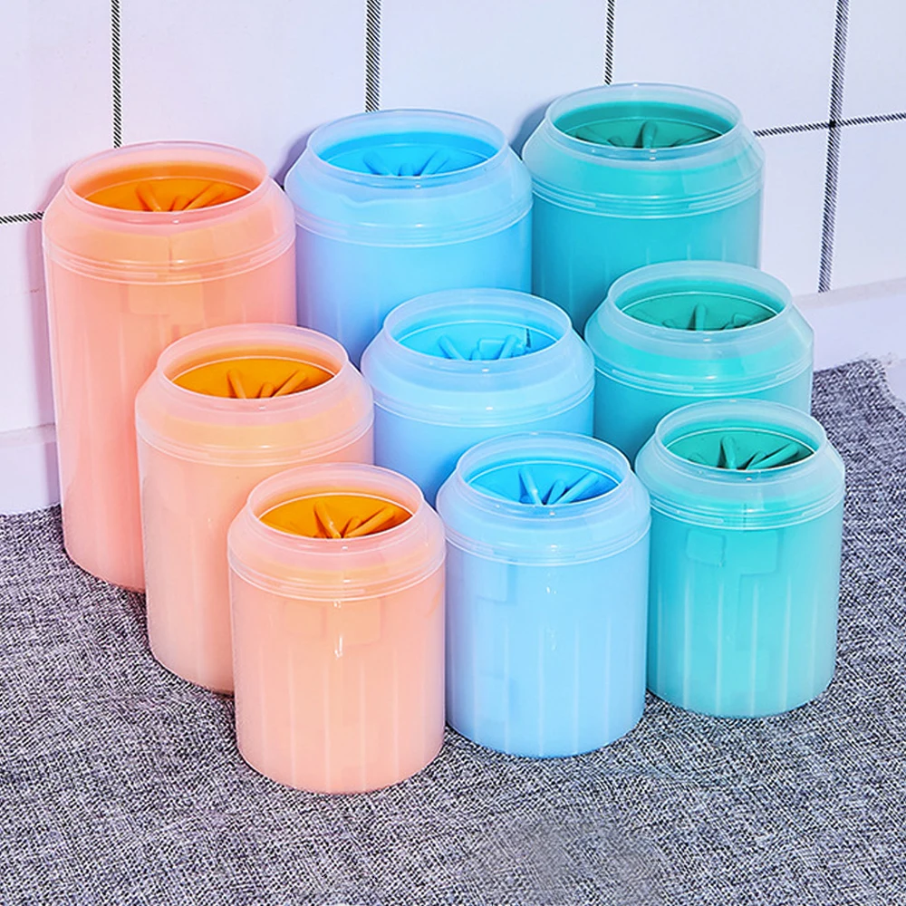 Приспособление для очистки лап-чашек собак Мягкие силиконовые расчески