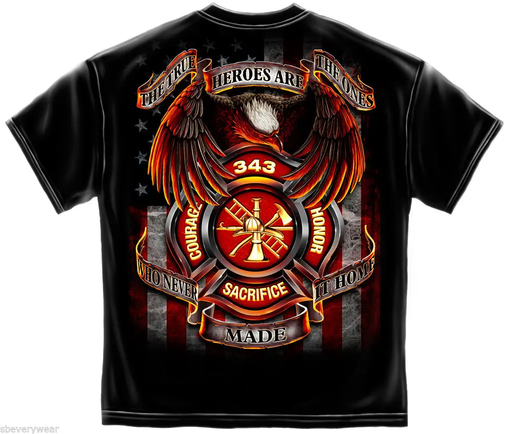 

FIREFIGHTER T-SHIRT FIREMEN FIRE RESCUE FIRE DEPT AMERICAN FLAG HERO TEE S-3XL 2019 fashion t shirt Casual Short Sleeve TEE