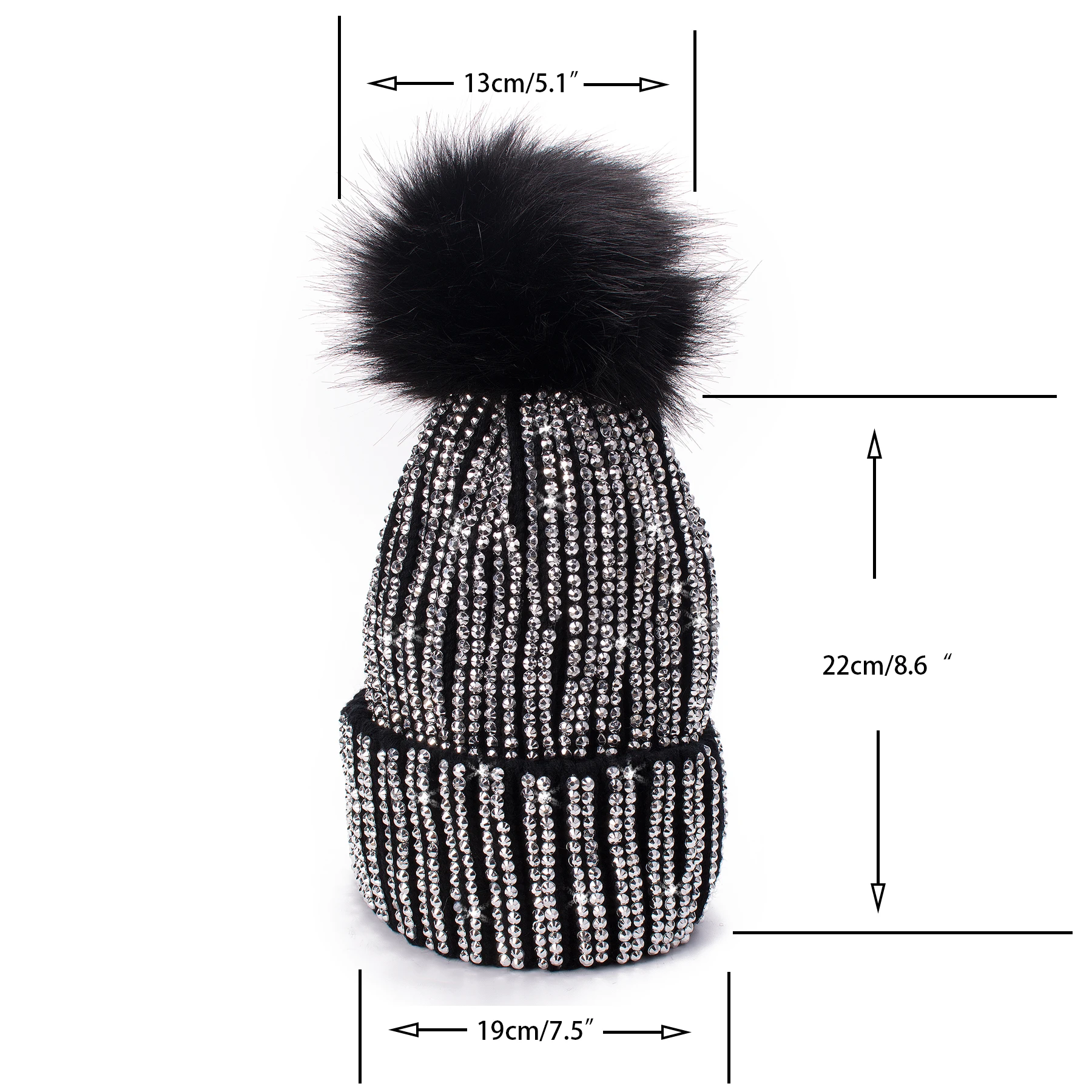 Lawliet, зимние шапки, искусственный мех, помпон, стразы, шикарный стиль, женские шапочки, высокое качество, теплая вязаная шапка, женская шапка с черепом, A469
