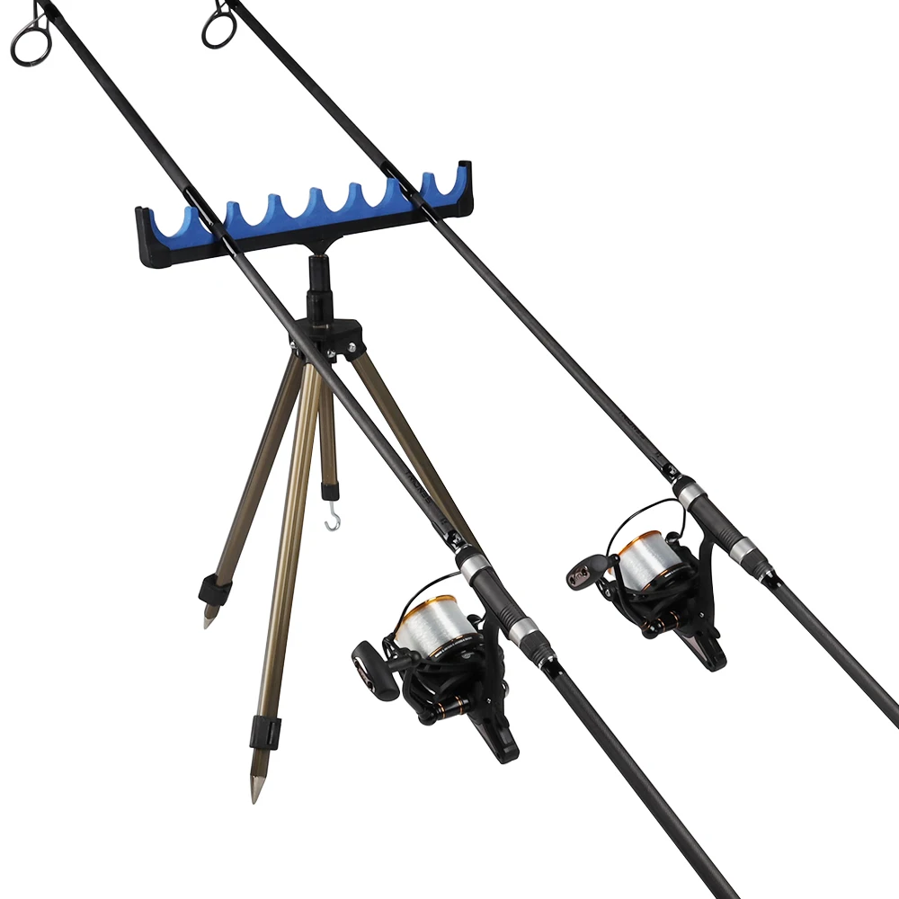 Feeder Pod Stand Holder, EVA Foam Fishing Rod Holder Stand with Slot for  Freshwater (5 Holes)