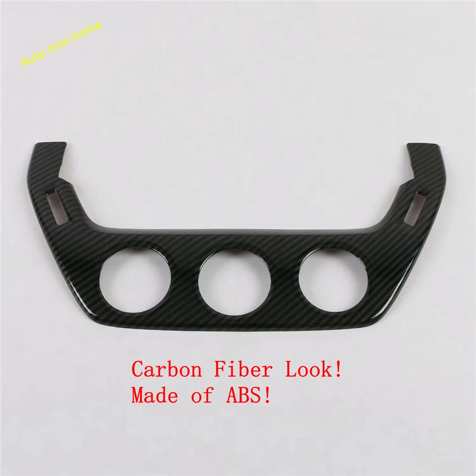 Carbon Fiber Look Lapetus gps навигация Кондиционер AC Панель рамка Крышка отделка Подходит для Toyota Corolla ABS/матовая/углеродное волокно - Название цвета: Carbon Fiber Look
