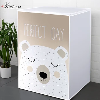 

OYOREFD Cute Cartoon Automatic Washing Machine Cover Home Washing Machine Waterproof Dust-proof Sun Protection Protect Cover