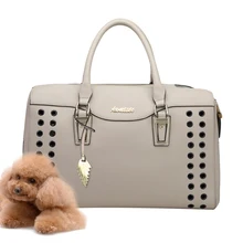 Летняя переноска для собак, дышащая Сумка-переноска для щенков, переносная дорожная сумка для питомцев, искусственная кожа, сумка для собак, уличные товары для домашних животных