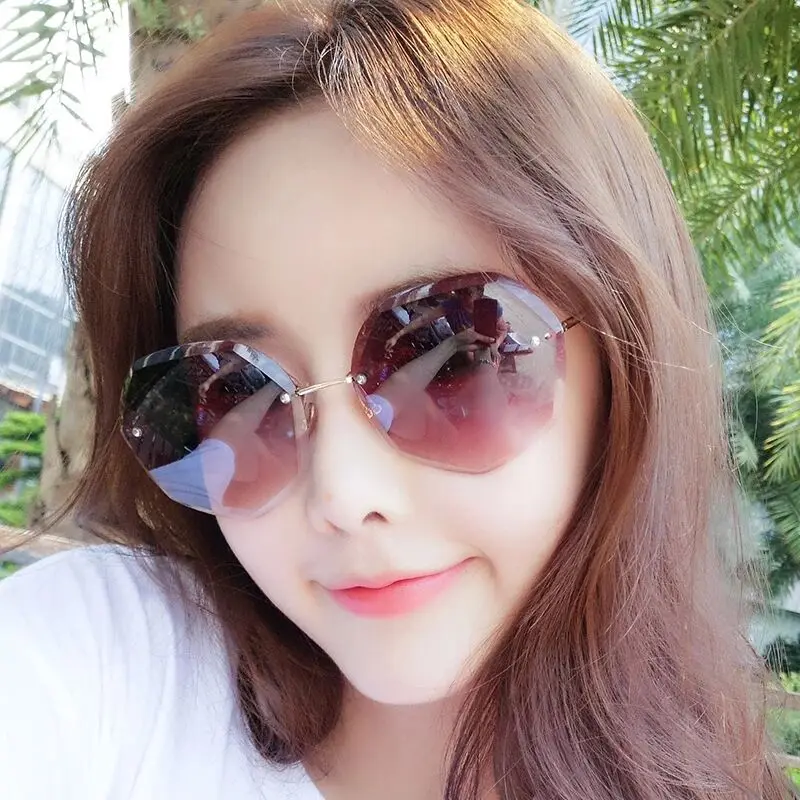 

008 Retro circular spectacle frames for men and women with flat lens sunglasses