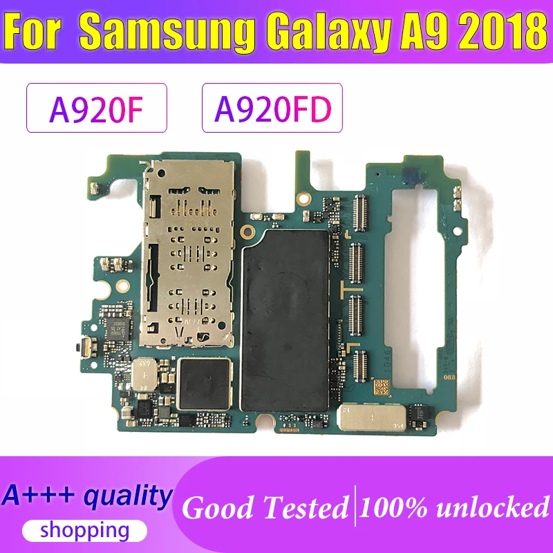 128GB 1/2 SIM Samsung Galaxy A9 2018 A920F A920FD Motherboard Android IMEI Unlocked Logic Board Mainboard With Full Chips | Мобильные