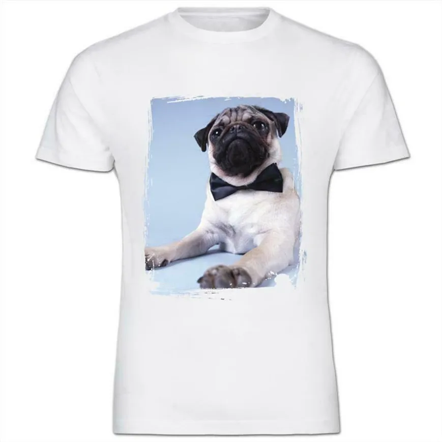 Pug Dog Sitting With Bow Tie On Kids Boy Girl T-Shirt More Size And Colors Tee Shirt |