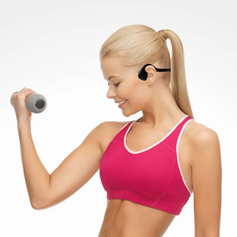 Спортивные наушники Bone Conduction Bluetooth 5,0, беспроводные наушники с микрофоном