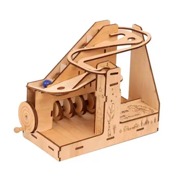 

2019 New 3D Marble Run Game DIY Wooden Model Building Kits Assembly Toy Gift for Children