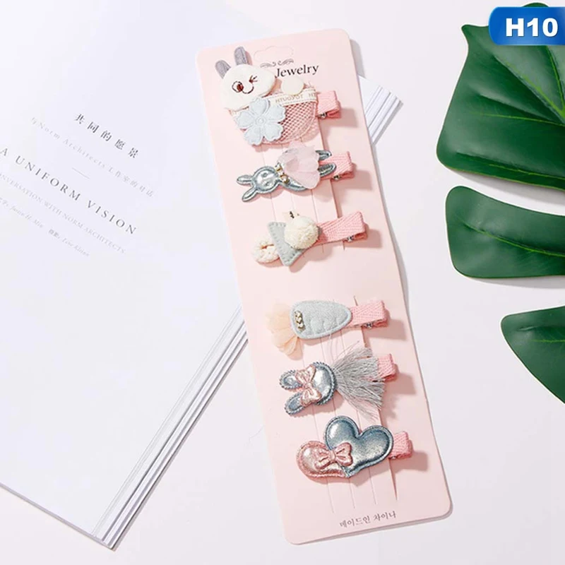 New Arrival Korea Cute Girls Cartoon Bow Hairpins Handmade Princess Gift Barrettes Hair Clip Hair Styling Accessories - Цвет: 10