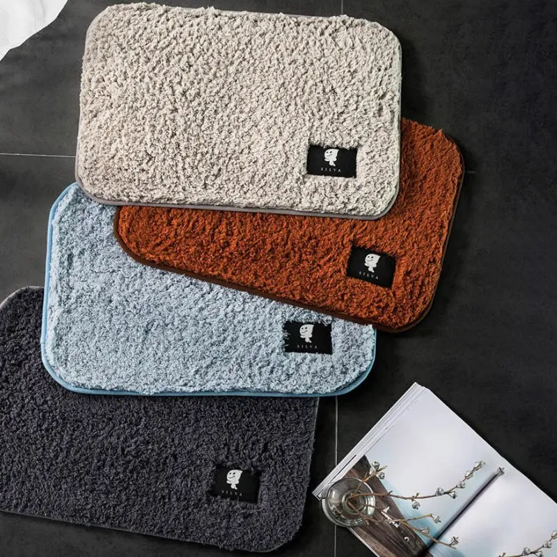 

Luxury Home Bath Mat Non-Slip Bathroom Carpet Soft Foam Rug Mat Kitchen Toilet Floor Decor Washable Rug 1PC 2021 New Carpet