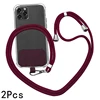 2Pcs Wine Red NoCase