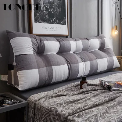 

TONGDI Home Soft Printing Large Pillow Back Cushion Long Elastic Backrest Multifunction Luxury Decor For Bedside Bed Sofa Tatami