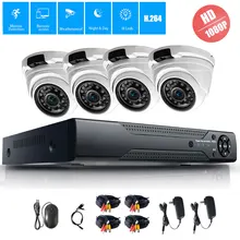 4CH система видеонаблюдения 2.0MP HDMI AHD CCTV DVR 4 шт. 2.0MPP HD IR ночное видение наружная домашняя камера безопасности Система наблюдения комплект