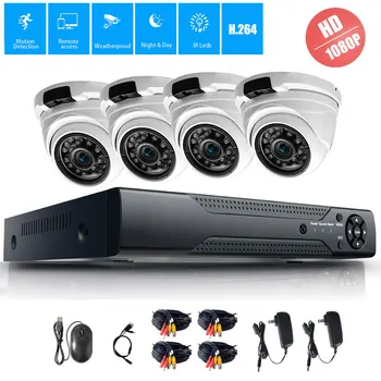 

4CH CCTV System 2.0MP HDMI AHD CCTV DVR 4PCS 2.0MPP HD IR Night Vision Outdoor Home Security Camera Surveillance System Kit