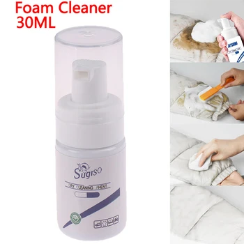 

30ml Wash-free Spray Household Duvet Dry Cleaning Agent Waterless Cleansing Foam Liquid Clothing Shoes Sofa Dry Cleaning