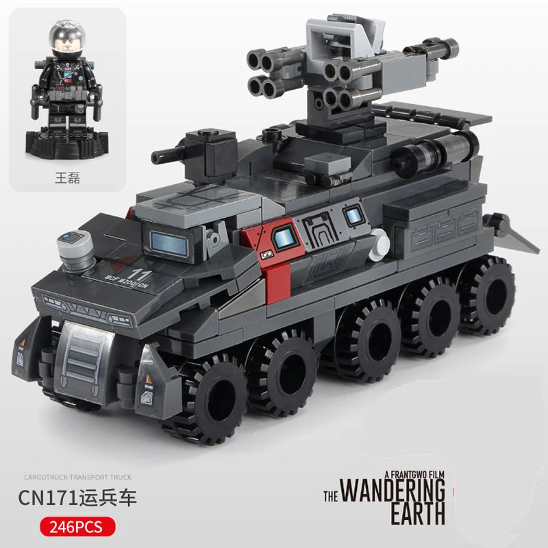 

Model Building blocks Small troop carrier children puzzle assembly toy model Bricks Educational Toy for Boys girls kids