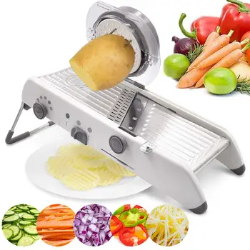 

Chakwan Slicer Manual Vegetable Cutter Professional Grater With Adjustable 304 Stainless Steel Blades Vegetable Kitchen Tools