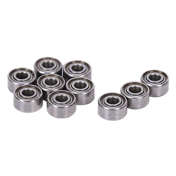 

10pcs Miniature Sealed Metal Shielded Metric Radial Ball Bearing Model: MR52-ZZ 2x5x2.5Mm