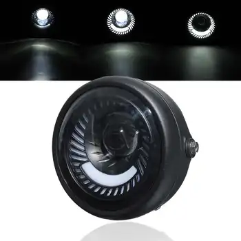 

6.5'' Motorcycle Cafe Racer Vintage Universal LED Protection Headlight High Low Beam for Honda for Yamaha