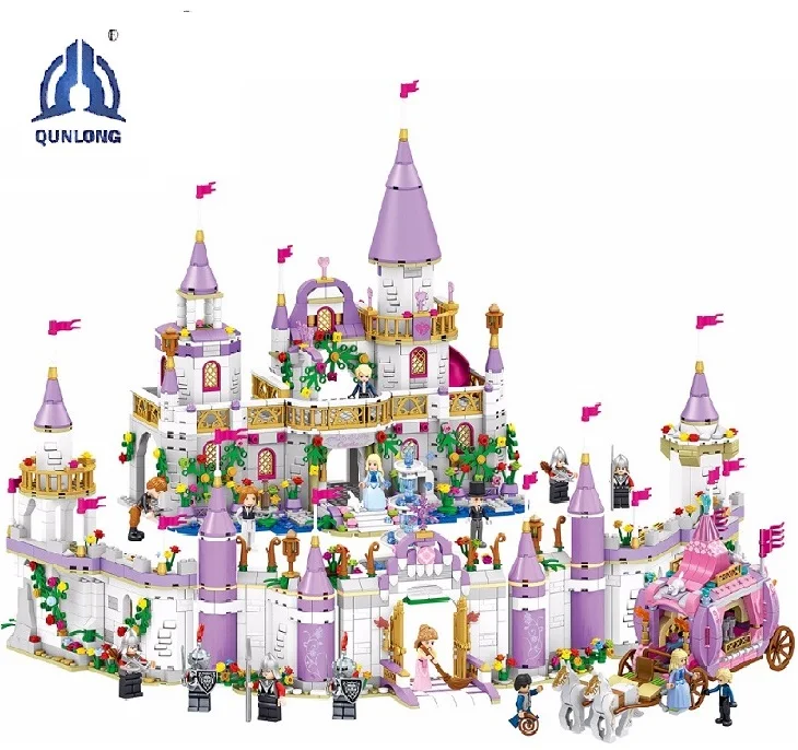 Cendrillon romantique Château Princesse Blocs de construction Jouet Fille Cadeau