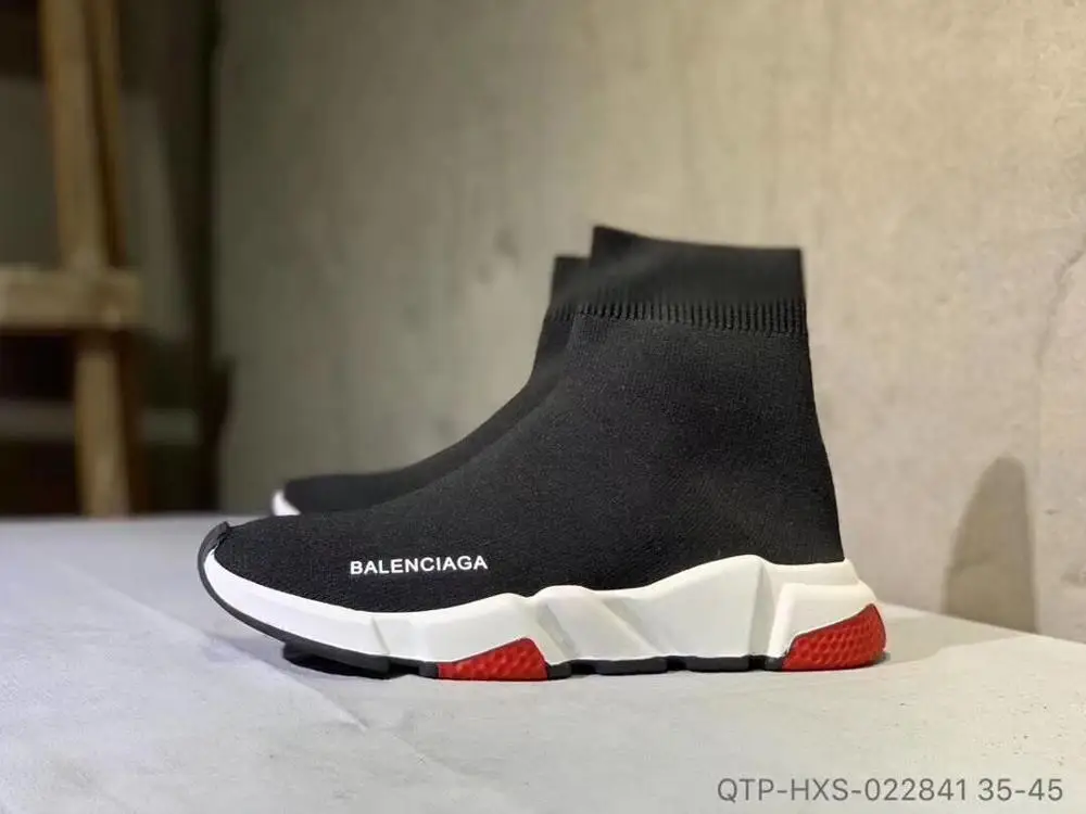 2020 Balenciaga- Sneakers Speed Running Shoes Trainer Shoes men and women Black White Red Luxury Socks shoes Sports 36-45 _ - AliExpress Mobile