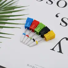 1 шт. керамический сверло для ногтей электрическая головка для Ногтей Красочная прочная фрезерная головка для дизайна ногтей