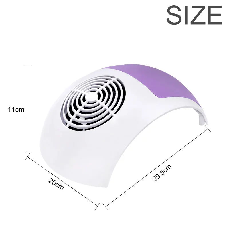 45 Вт Мощный всасывающий пылесос для маникюра пылесборник ногтей 3 цвета