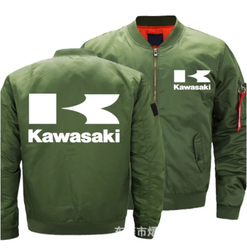 KAWASAKI Ma1 куртка-бомбер Kanye West Tour Pilot Верхняя одежда Мужская армейская зеленая японская куртка-летная куртка военно-воздушные силы - Цвет: 1