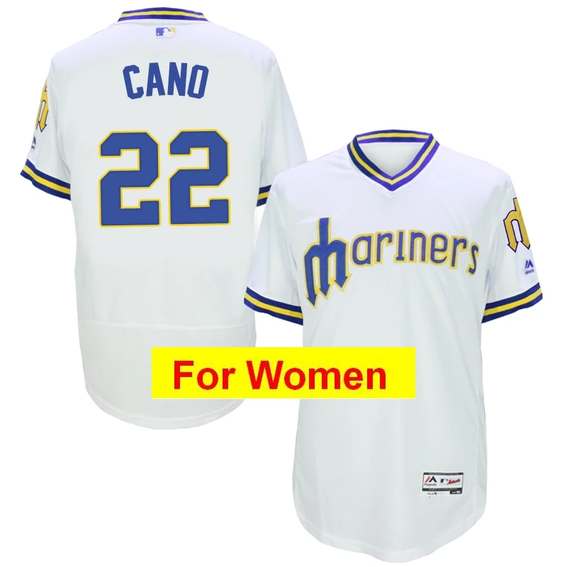 Женская майка Seattle Ken Griffey Jr. Ichiro Suzuki Felix Hernandez James Paxton Edgar Martinez FLEX& Cool Base - Цвет: Небесно-голубой