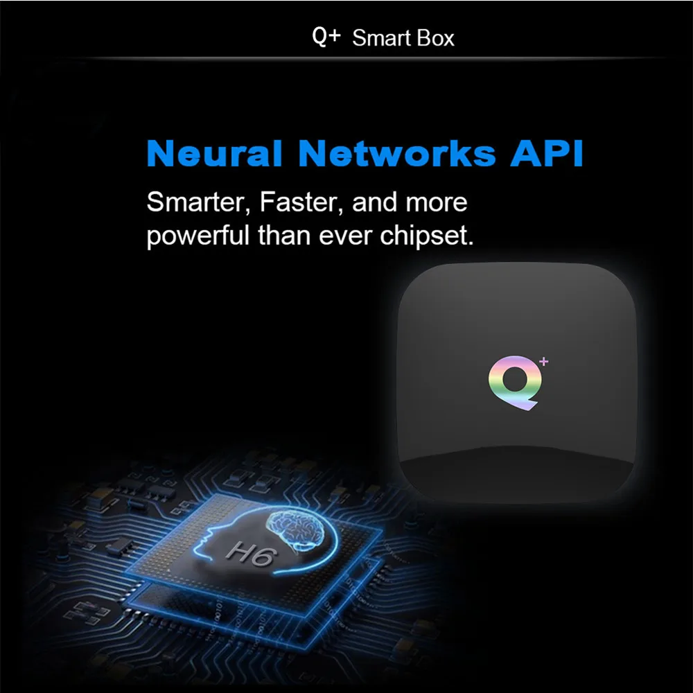  Q Plus Smart TV Box Android 9.0 TV Box 4GB Ram 32GB 64GB Rom 6K H.265 USB3.0 Netflix Allwinner H6 P