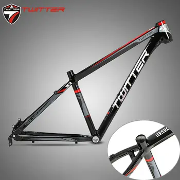 

TWITTER 26/27.5er MTB Road Bike Frame 15.5/16.5/17.5" Aluminum Alloy Straight Tube 44mm Frameset Bicycle Frameset