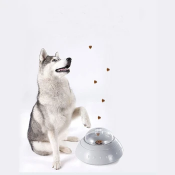 

Pet Cat Dog Food Leak Toys Plastic Slow Food Leaking Bowl Feeder With Wheels Playing Training Educational Toys For Dogs And Cats
