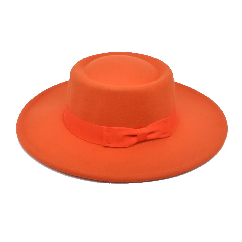 Topi Fedora Wanita Pria Topi Jazz Lebar 